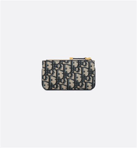 dior travel zip key case|dior jacquard key case.